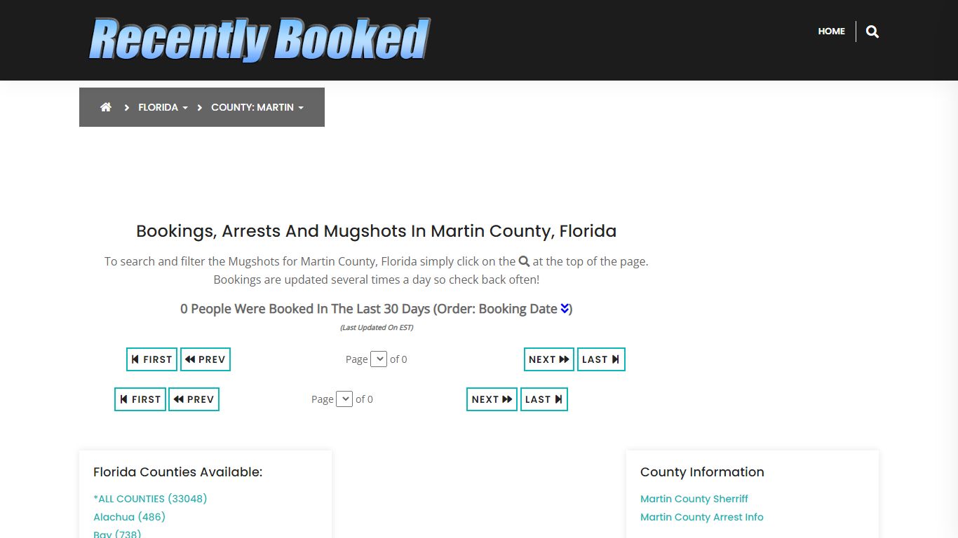 Bookings, Arrests and Mugshots in Martin County, Florida - Recently Booked