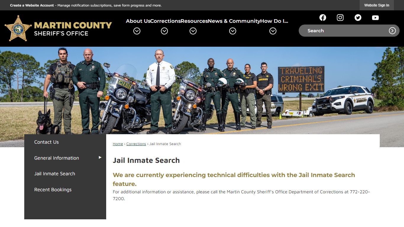 Jail Inmate Search | Martin County Sheriff's Office, FL