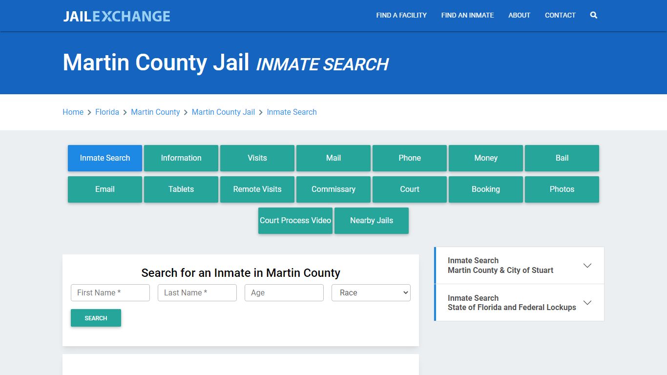 Martin County Jail, FL Inmate Search: Roster & Mugshots